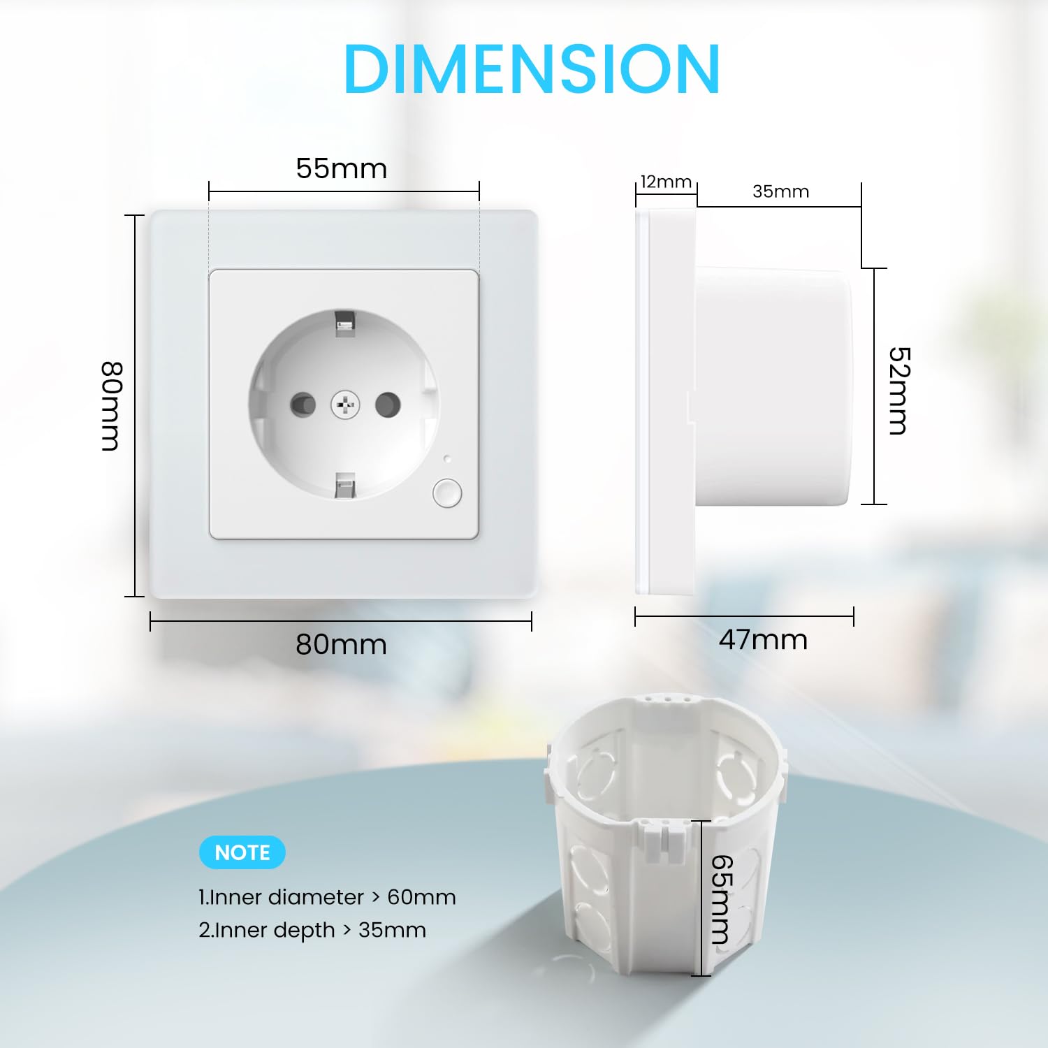 SMARTERCURRY Smart WLAN presa Schuko 13A bianca, 4 prese intelligenti con misurazione della corrente, risparmio energetico, timer prese, compatibile con Alexa/Google Home, Child Lock