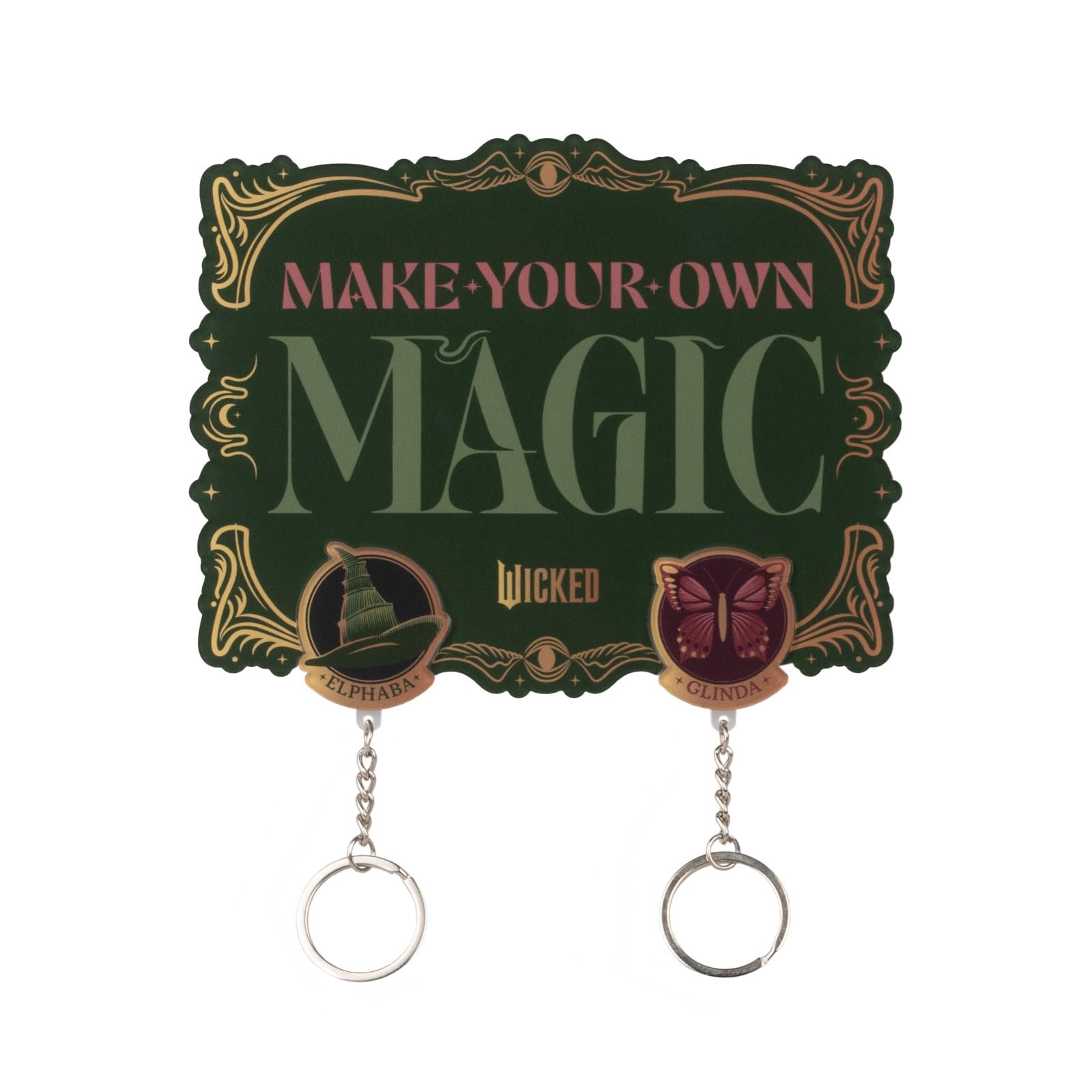Grupo Erik Magnetic Key Holder for Wall with Keychains - Wicked Merchandise | Key Organiser with Magnetic Keyring, Home Decor, Hallway Decor | Wicked Gifts, New Home Gifts for Friends