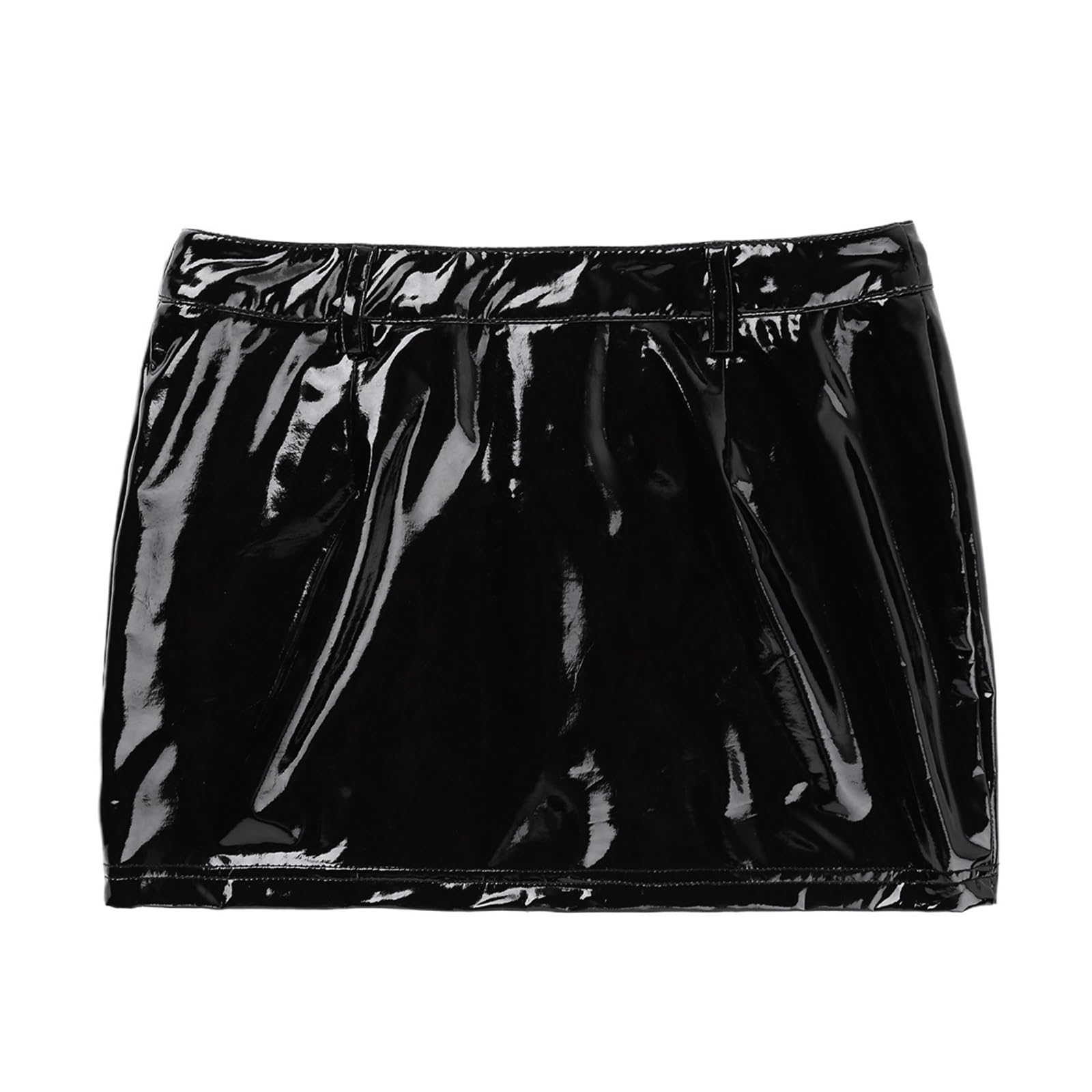 Falda De Cuero para Mujer Minifalda de Piel sintética for Mujer para Mujer