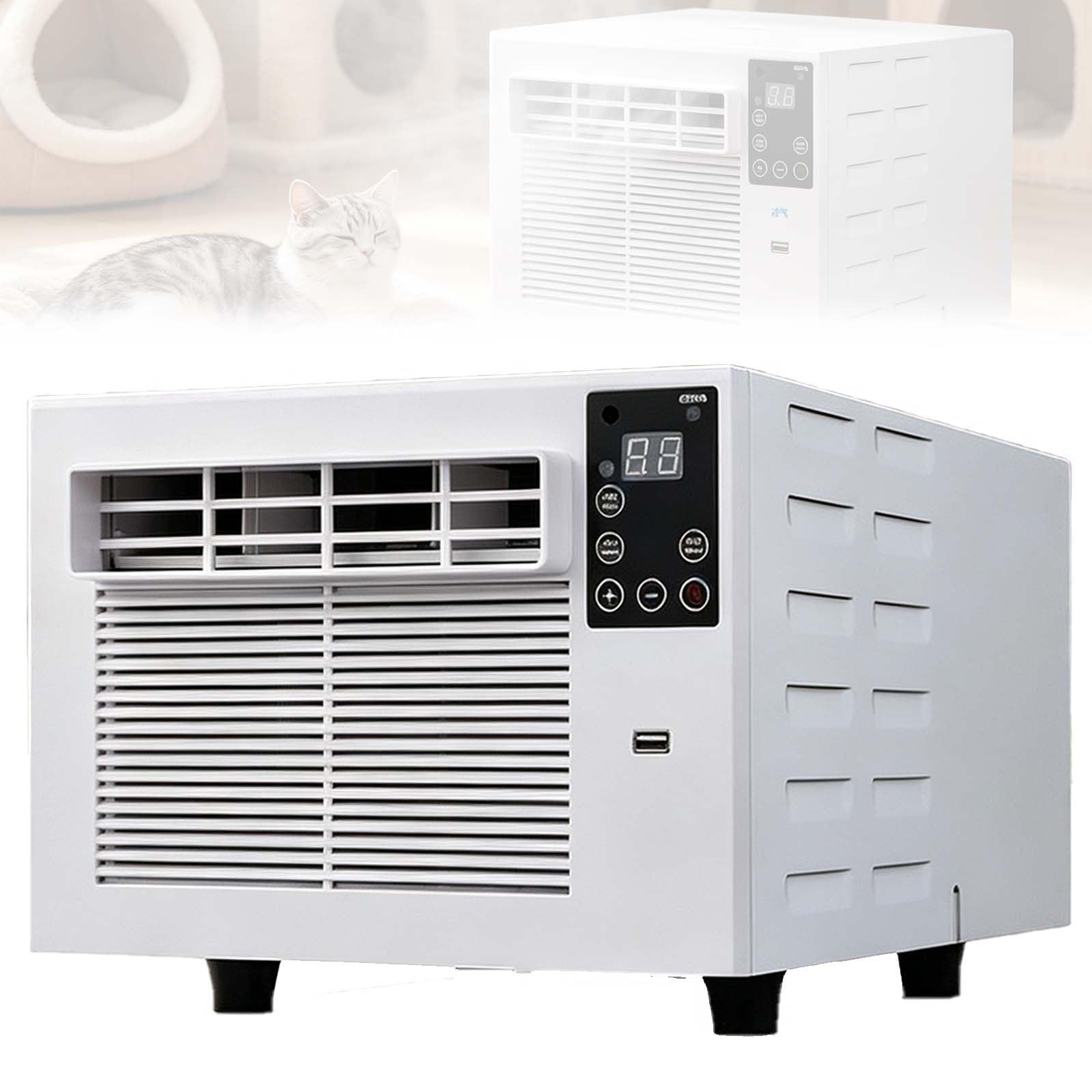 Cutangelar One Color Portable Air Conditioner, Move Air Conditioner, 2560 Btu Small Ac Unit With Remote, Cooling & Dehumidifying Dual Mode, 1-12H Timer, Low Power, Quiet Spot Cooler, For Camping, Tent