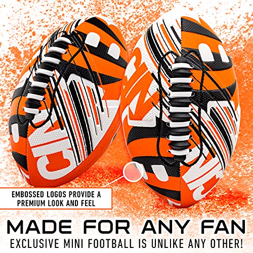Image of Franklin Sports NFL Team Mini Footballs - Youth 8.5 inch Official NFL Licensed Football + Air Pump Set