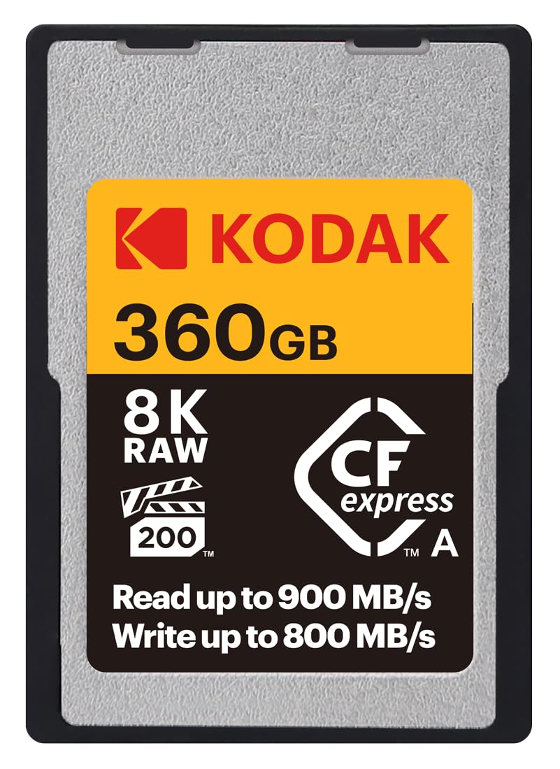 Kodak CFexpress Card Type A 360GB - High Performance 1700MBps Read Speed - Professional Grade Card, Compatible 8K/4K Video and Cameras