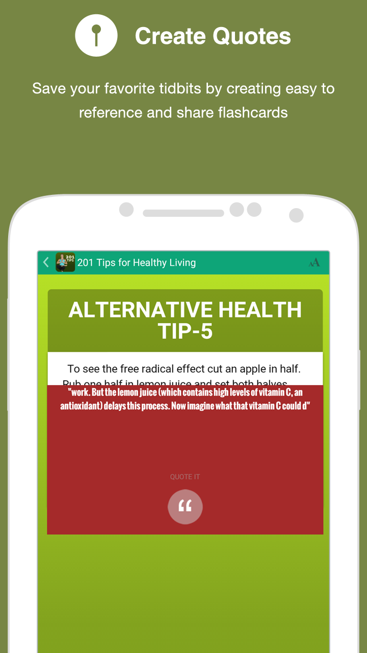 201 Tips For Healthy Living App on Amazon Appstore