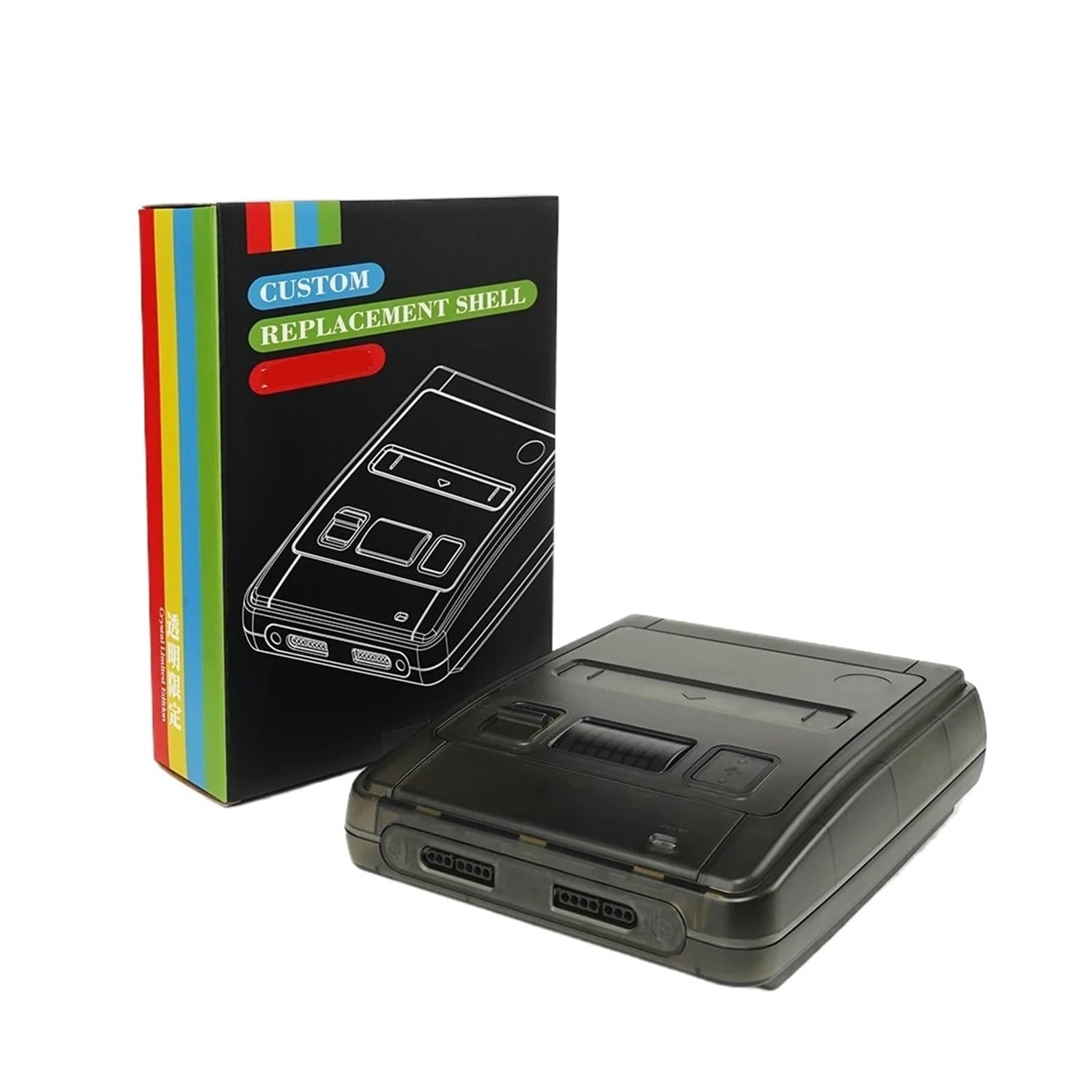 Etui Zastępcze Do Konsoli Do Gier Przezroczyste Pudełko - Kompatybilny Z Super Famicom - Kompatybilny Z Bitfunx - Przezroczyste Pudełko Do Konsol Do Gier(TRN Purple)