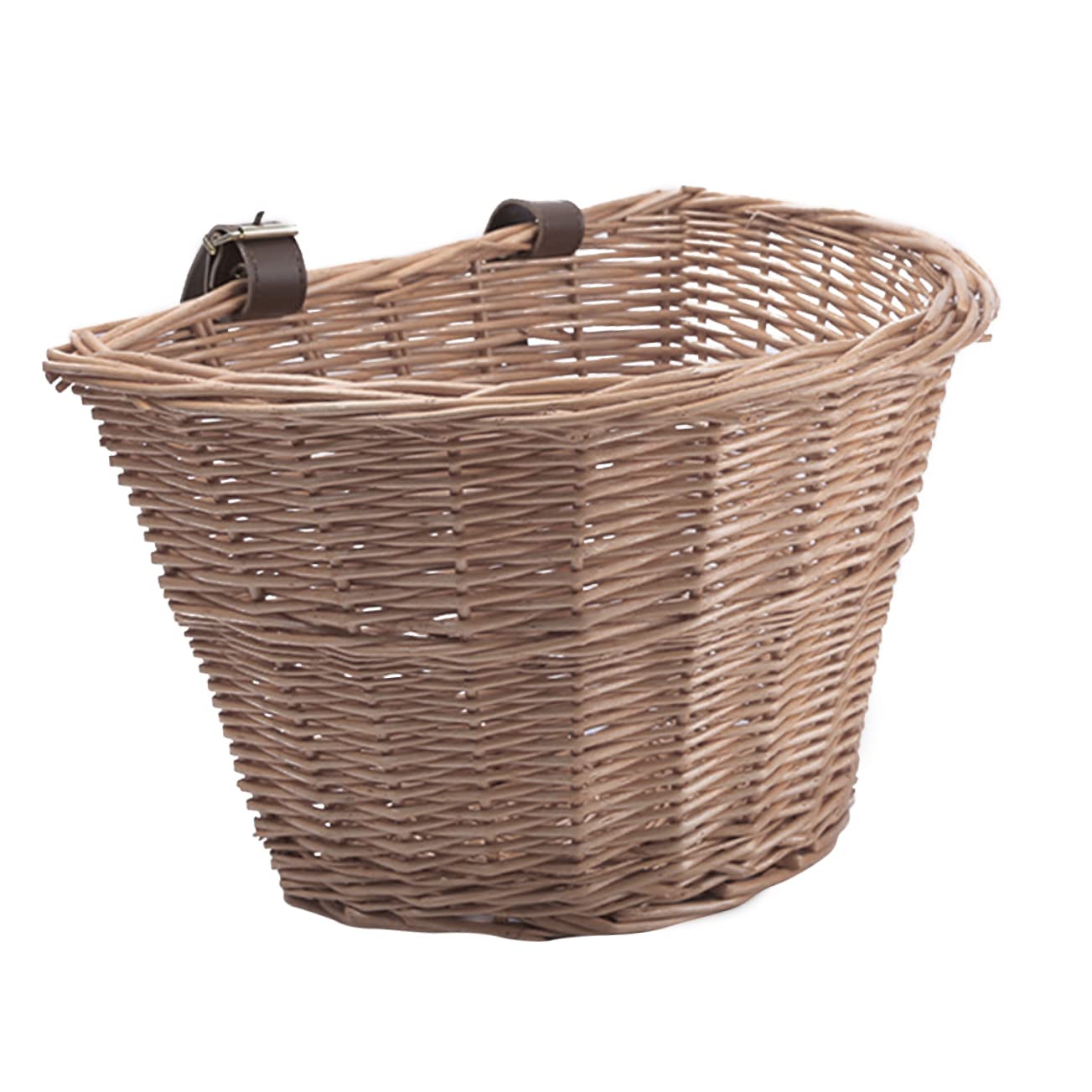 Cestino in Vimini per Bici Anteriore per Ragazzo Ragazza Cestino in Rattan Naturale D Forma Contenitore per Alimenti