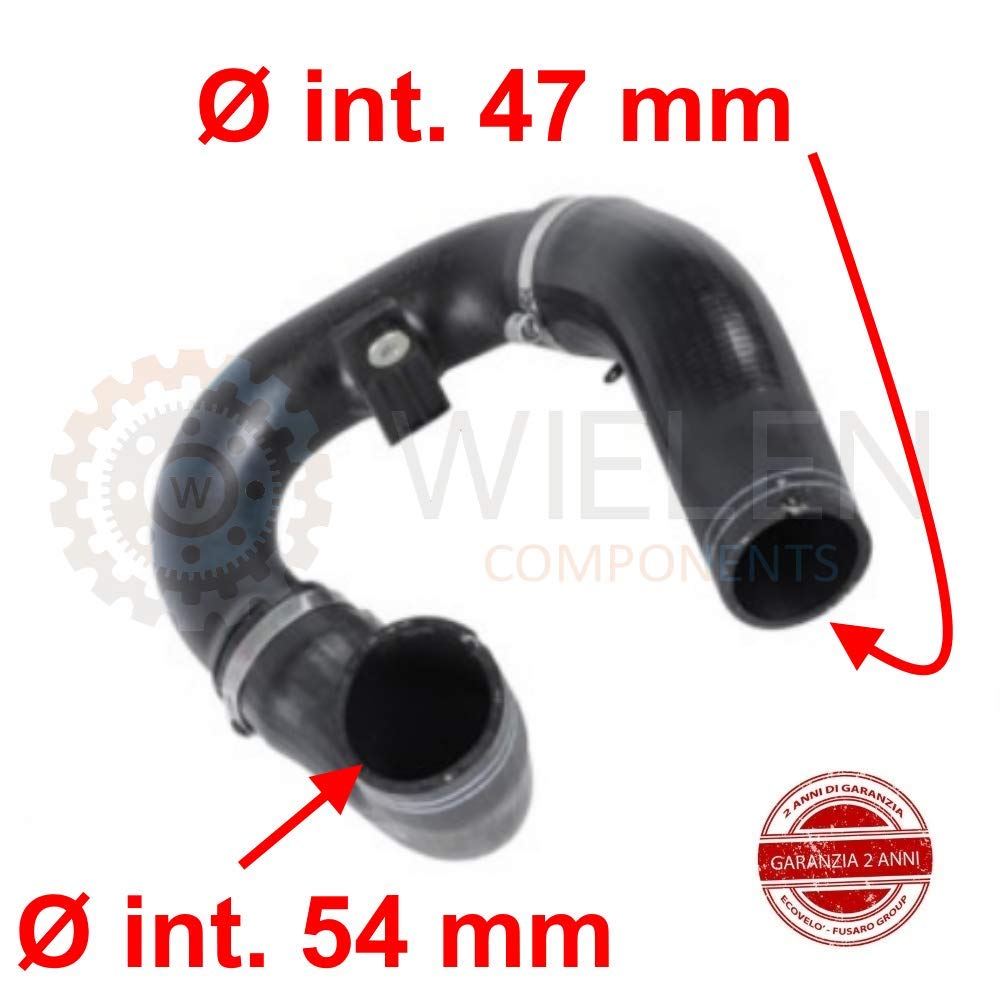 COMPATIBILE CON F I A T NEW DOBLÒ 1.6/2.0 D MJT 1600/2000 MULTIJET KIT MANICOTTI INTERCOOLER TUBO TURBO TURBINA ARIA 51832089