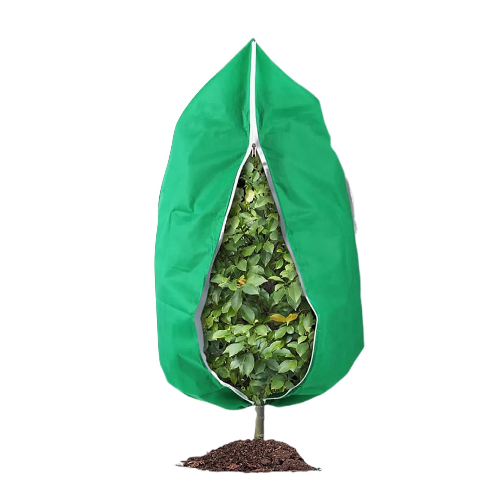 Muiltvoe Plant Protector, Winter Freeze Protection Cover with Zipper and Drawstring, Outdoor Frost Shield for Vegetables, Greenhouse, Trees, Cold Weather Garden