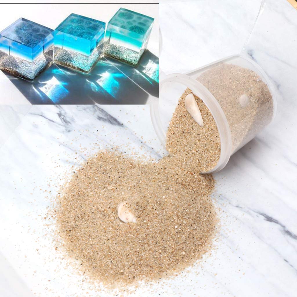 vsilayNatural Real Seashell Starfish Sand UV Resin Filling Accessories Sea Sand for Vases,DIY Jewelry Resin Making Projects