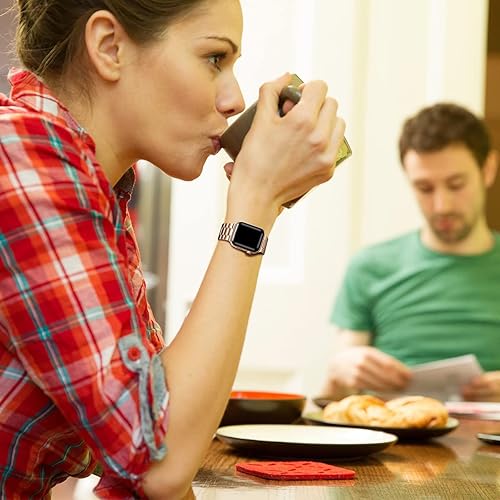 Miniatura 3 de Libra Gemini Compatible for Apple Watch Band 49mm 45mm 44mm 42mm 41mm 40mm 38mm, Replacement Stainless Steel Metal iWatch Band for Apple Watch