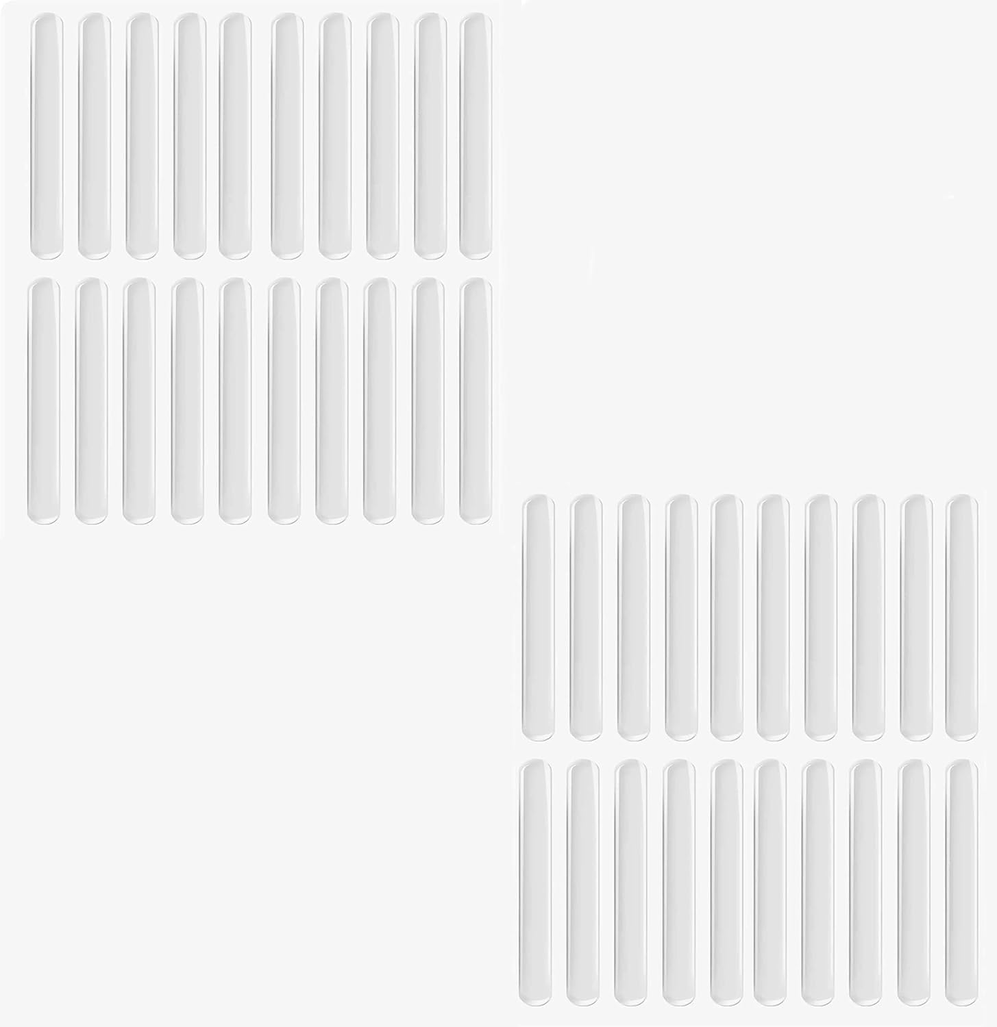 Nathgra Adhesive Rubber Bumper Cabinet Door Bumpers Clear, Glass Table Top Anti Slip Pads, Rubber Bumper Strip for Chairs to Protect Walls, Soft Close Door Bumpers (Pack of 40) (B0CNX9K5XK) Amazon Price History, Amazon Price Tracker
