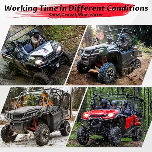 Image of SAUTVS Fender Flares Mud Flaps for Honda Pioneer 1000-5 2016-2025, UTV Front Extended Mud Guards Wider Fender Extensions Guards for Honda Pioneer 1000-5 2016-2025 Accessories (2PCS)