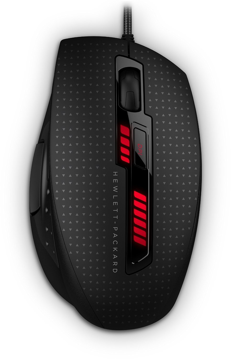 HP X9000 OMEN Mouse, Gaming Mouse, Ambidextrous, Wired USB, Black - J6N88AA