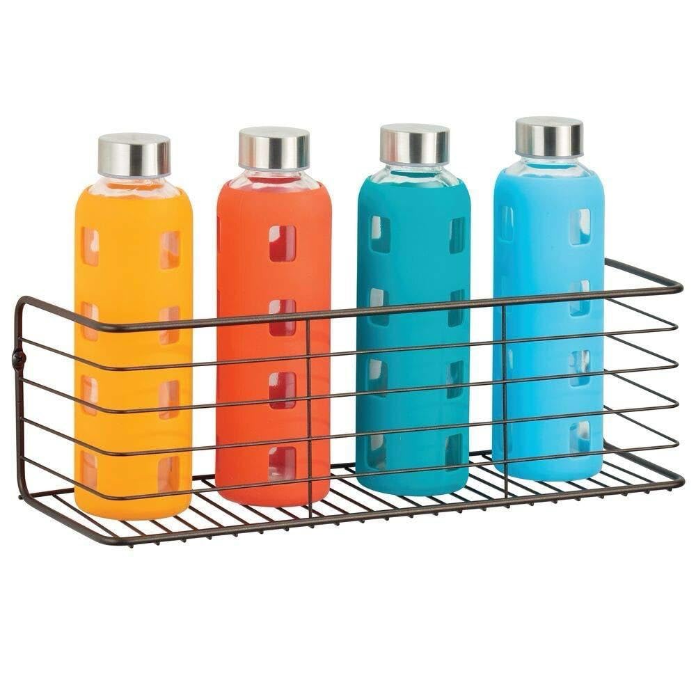 Craft Mshopr "Multipurpose Iron Wall-Mounted Kitchen Shelves Spice Rack | Medium Size 16X5.5X5.5 Inches | Black | Spice Holder And Bottle Organizer (B0CQ54SG8W) Amazon Price History, Amazon Price Tracker