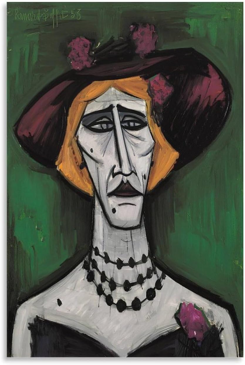 Rikin Liuff Cross-Dresser by Bernard Buffet Canvas Poster Wall Art 40x60cm Frameless
