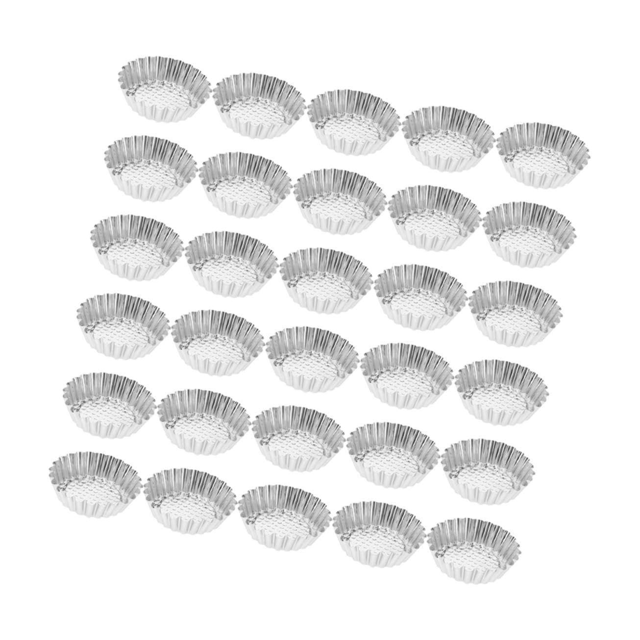 GLEAVI Moules à Tartelettes Miniatures 30 Pcs en Acier Inoxydable