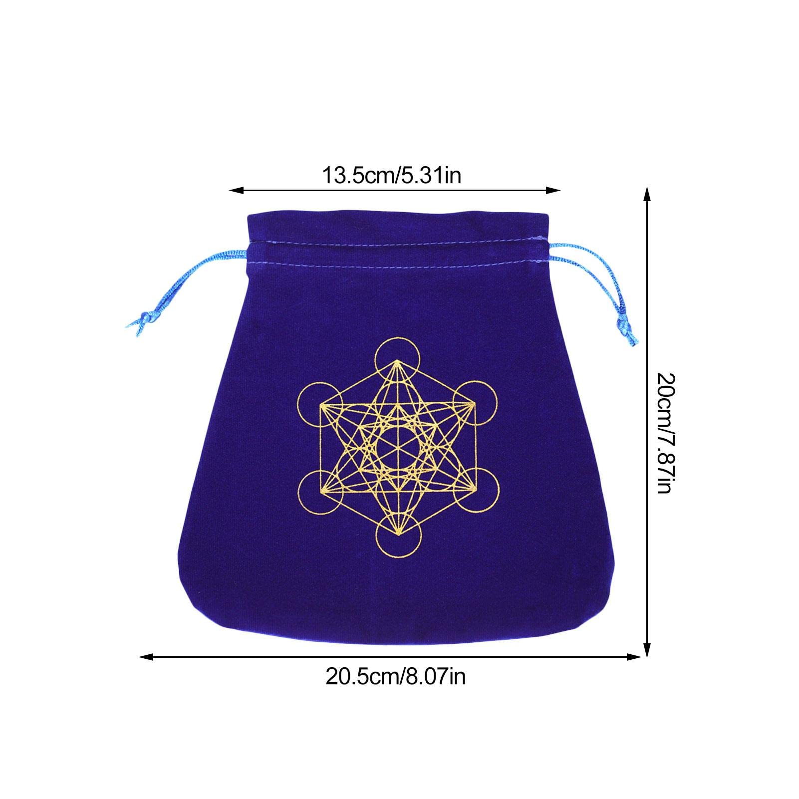 4 stuks sieraden zakjes trekkoord tassen, 5,12 '' x 7,09 '' sieraden zakje met dier patroon | Hand cadeau zakken voor tarot rune, dobbelstenen