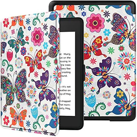 VOVIPO Case for 6.8” Kindle Paperwhite 11th Generation 2021- Premium Lightweight Book Cover with Auto Wake/Sleep for Amazon Kindle Paperwhite 2021 Signature Edition E-reader-Butterfly Cover