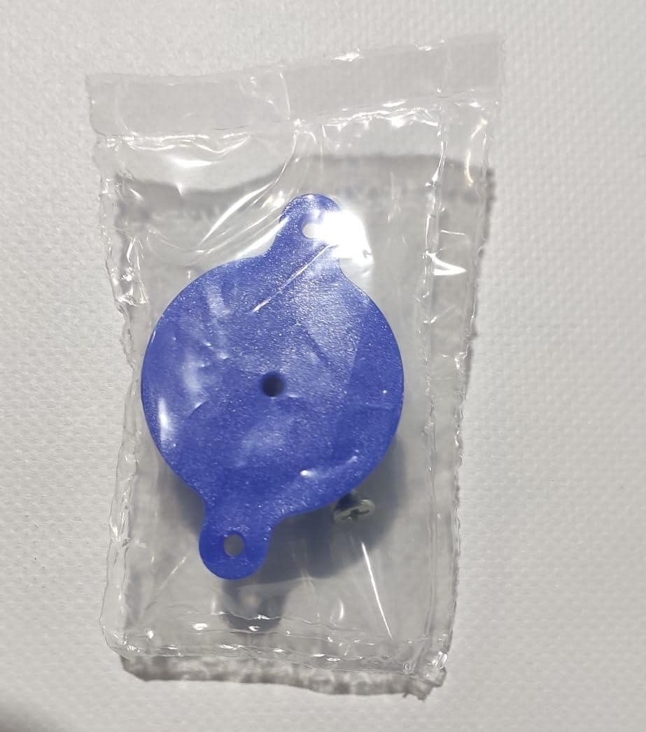 Ganchos sujeta Redes Universales antilesión sujeta Redes para porterías de fútbol y Balonmano Color Azul de Nylon inyectado con Tornillo autotaladrante Incluido (Azul)