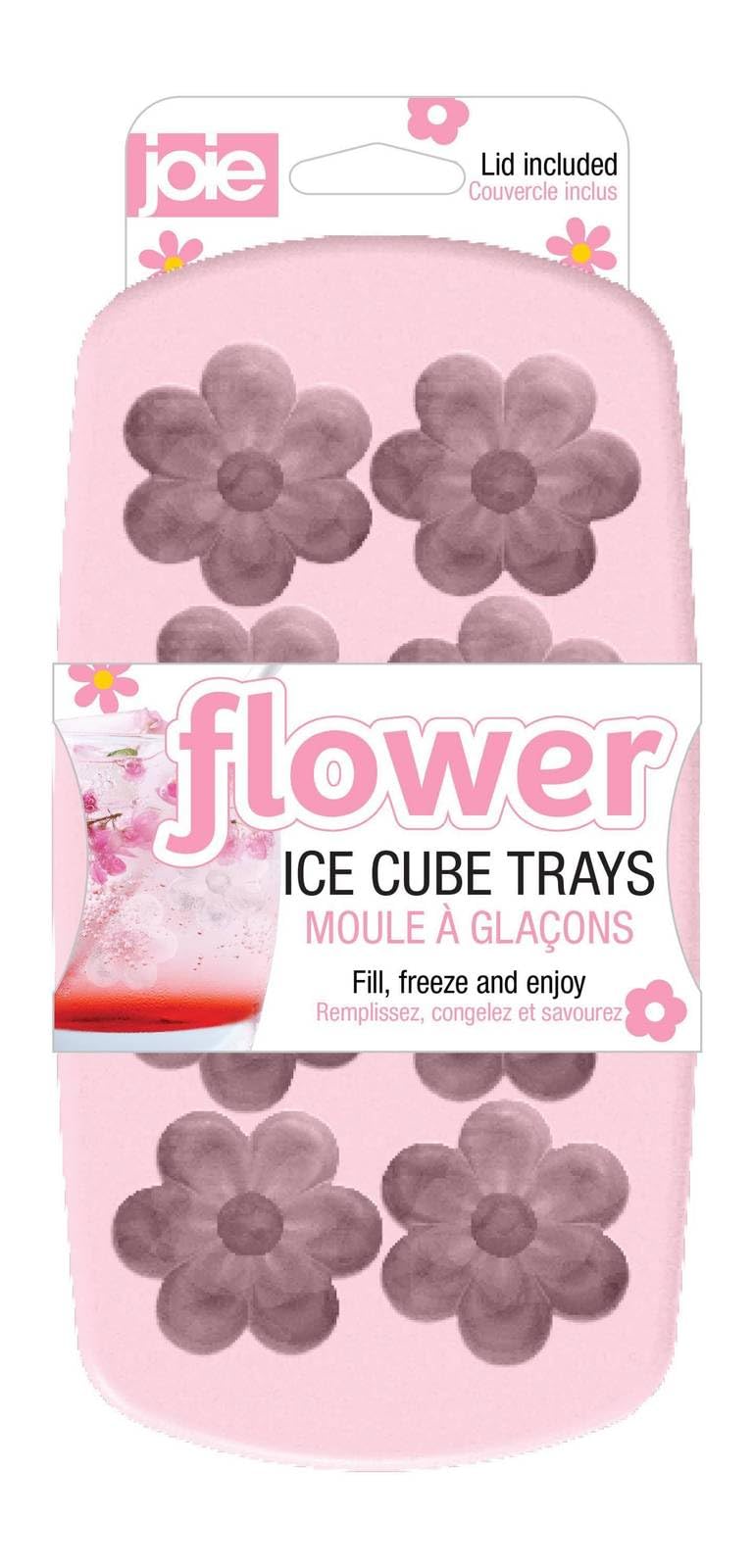 Joie Silicone Flower Ice Cub Tray with Easy Release Lid