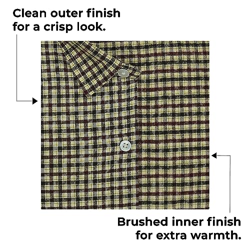 Image of GHPC Cottswool Winter Wear Woolen Gun Club Checks Full Sleeves Regular Fit Formal Shirt for Men