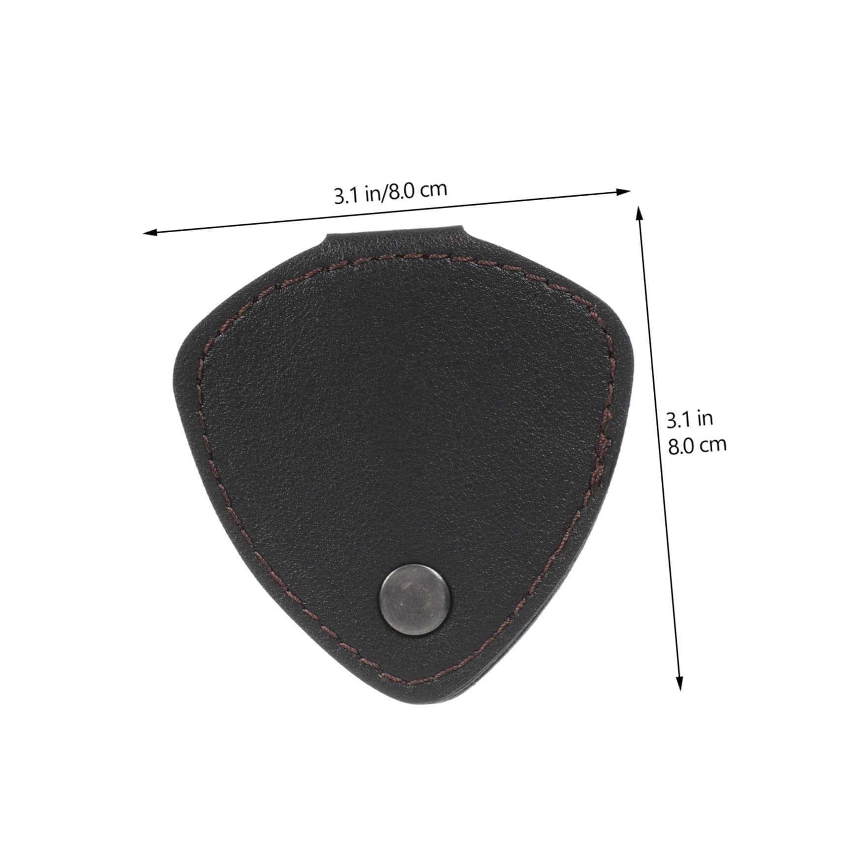 Kisangel Portable Leather Plectrum Wallet Durable Guitar Pick Storage Bag with Buckle for Easy Access Lightweight Design for Musicians Compatible with Guitars and Ukuleles