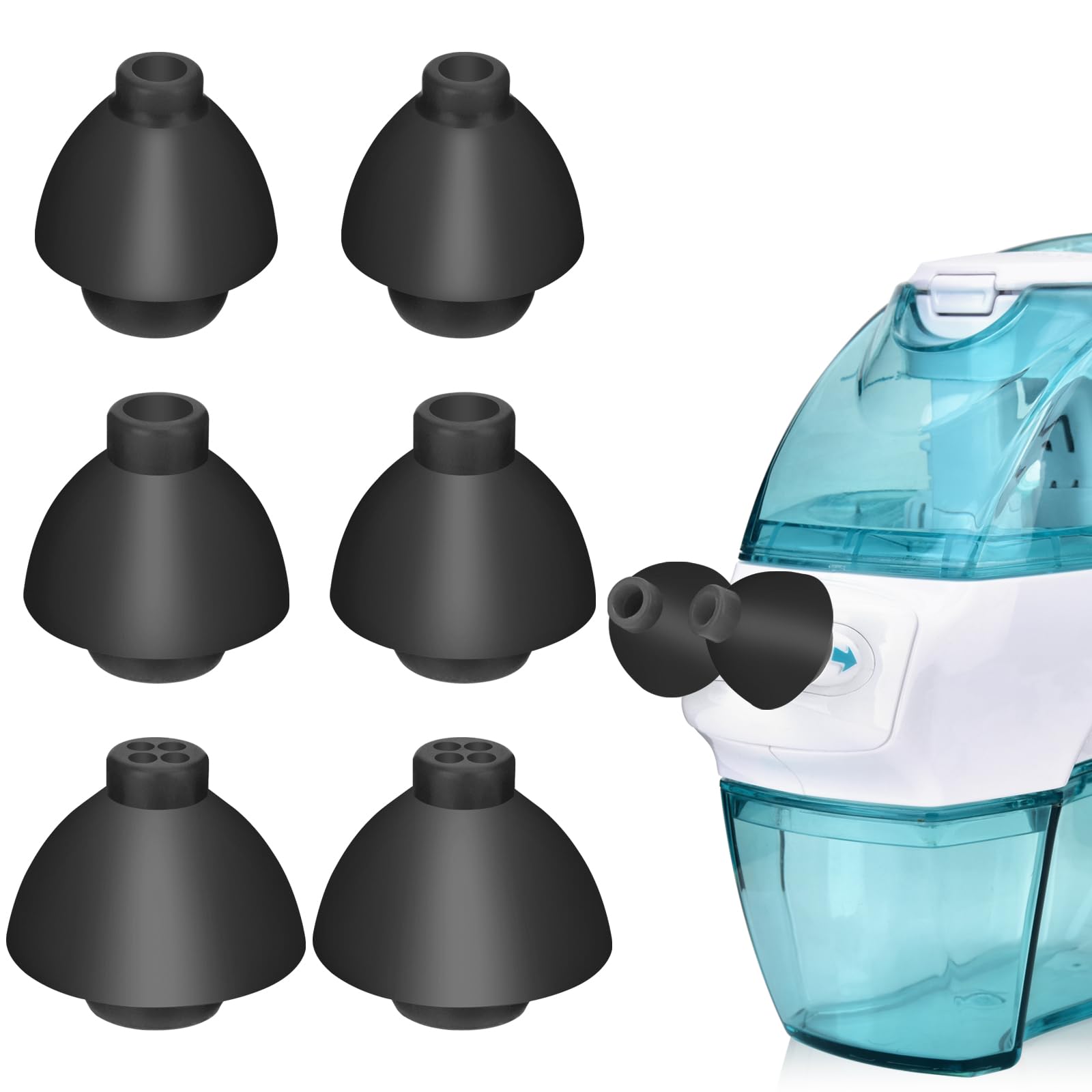 3 Pairs Nose Pillows Compatible with Navage Nasal Care - High Grade Silicone Nose Buds Sinus Pillows Compatible with Navage Nasal Irrigation System (