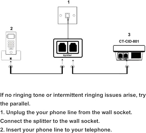 Miniatura 7 de Bloqueador de llamadas para teléfonos fijos, dispositivo de teléfono fijo de MCHEETA Caller id, simplemente bloquea todas las llamadas no deseadas,