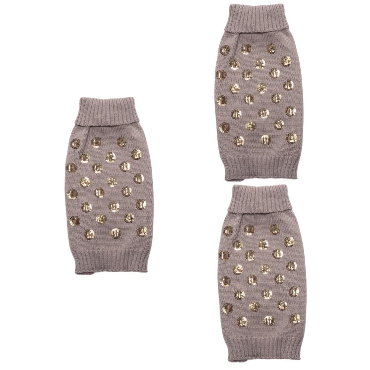 minkissy 3St Haustier Warmer Pullover Welpenkleidung Welpenpullover Kleiner Hundepullover Weihnachtspullover Herbstkleidung für Haustiere Winterpullover für Hunde Corgi Hundekleidung Wärmer