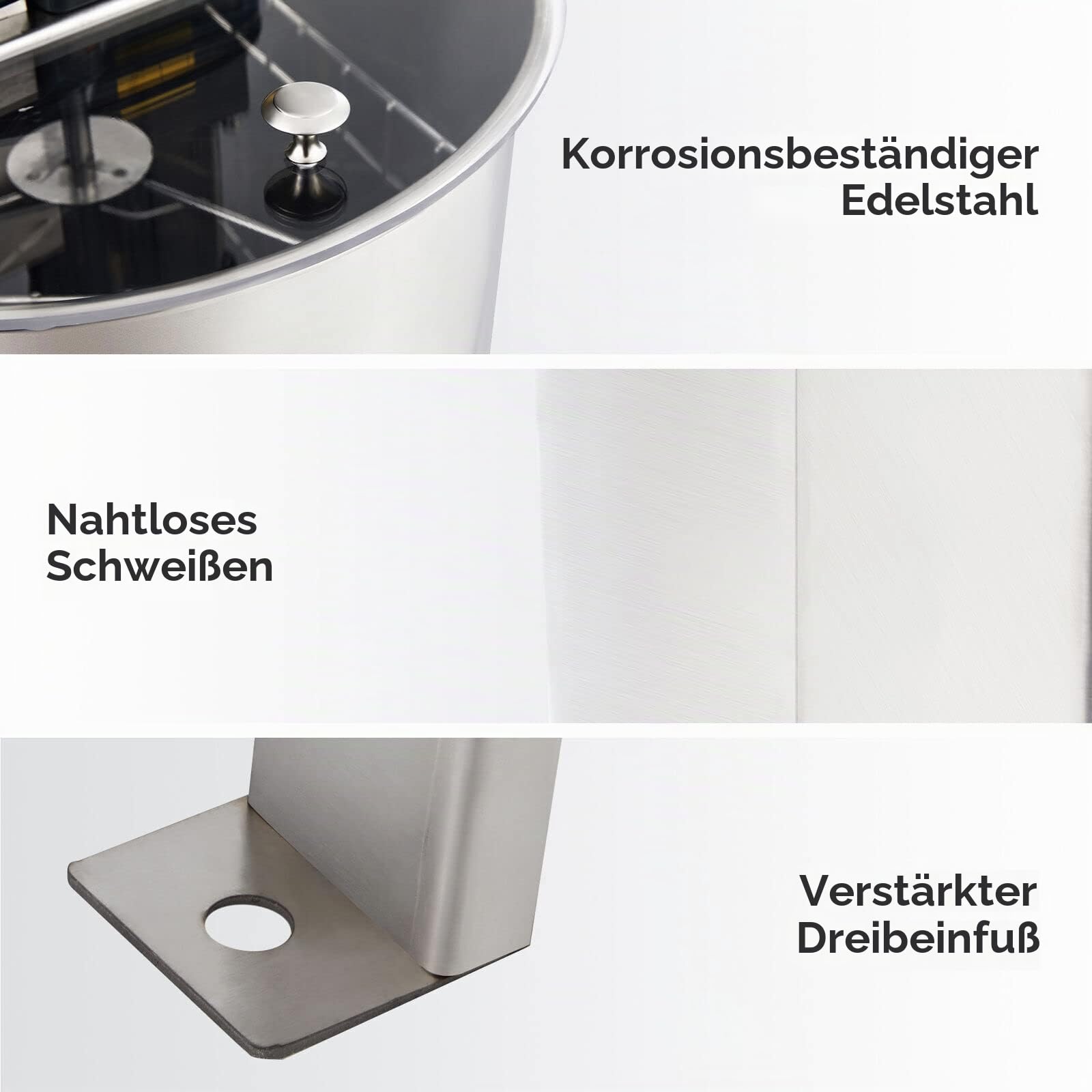 Elektrische Honigschleuder Honig Extraktor aus Edelstahl Elektrischer Tangentialschleuder Elektrischer Honigsammler 220V 120W Honig Auszieher Imker für Bienenzucht Bee Einklang mit Cover