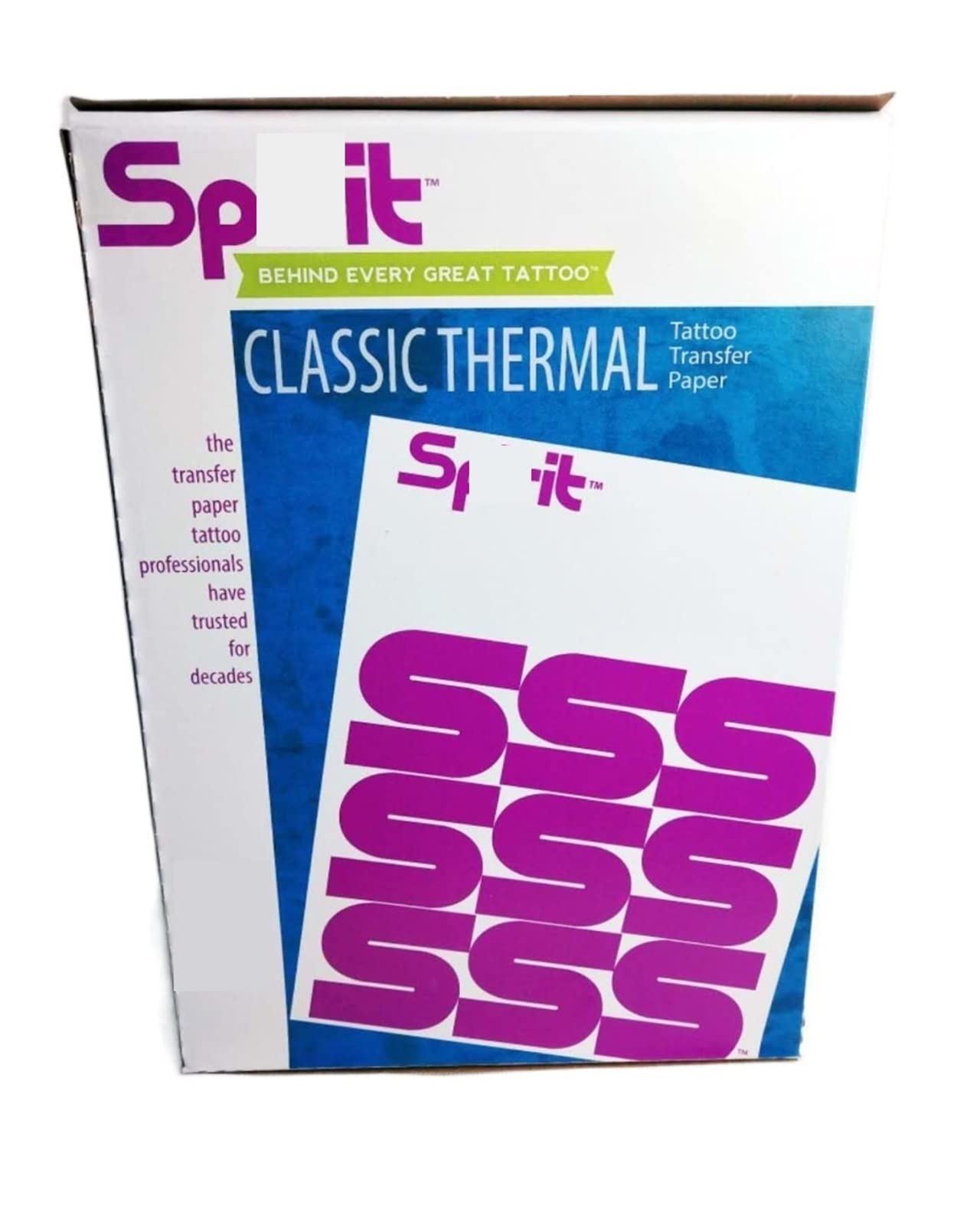 100 Feuilles de Papier de Transfert Thermique pour Tatouage, Taille A4, Pochoir Thermique, Papier pour copieur de Carbone, Accessoires de Tatouage (Color : 100 Sheets)