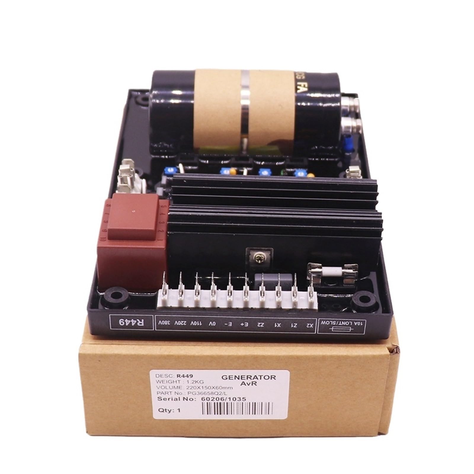 CSKWLLNBC 1pcs R448 R449 Avr Automatic Voltage Regulator Stabilizers Protector Switch Brushless Alternator electric Generator Parts(R449 copy)