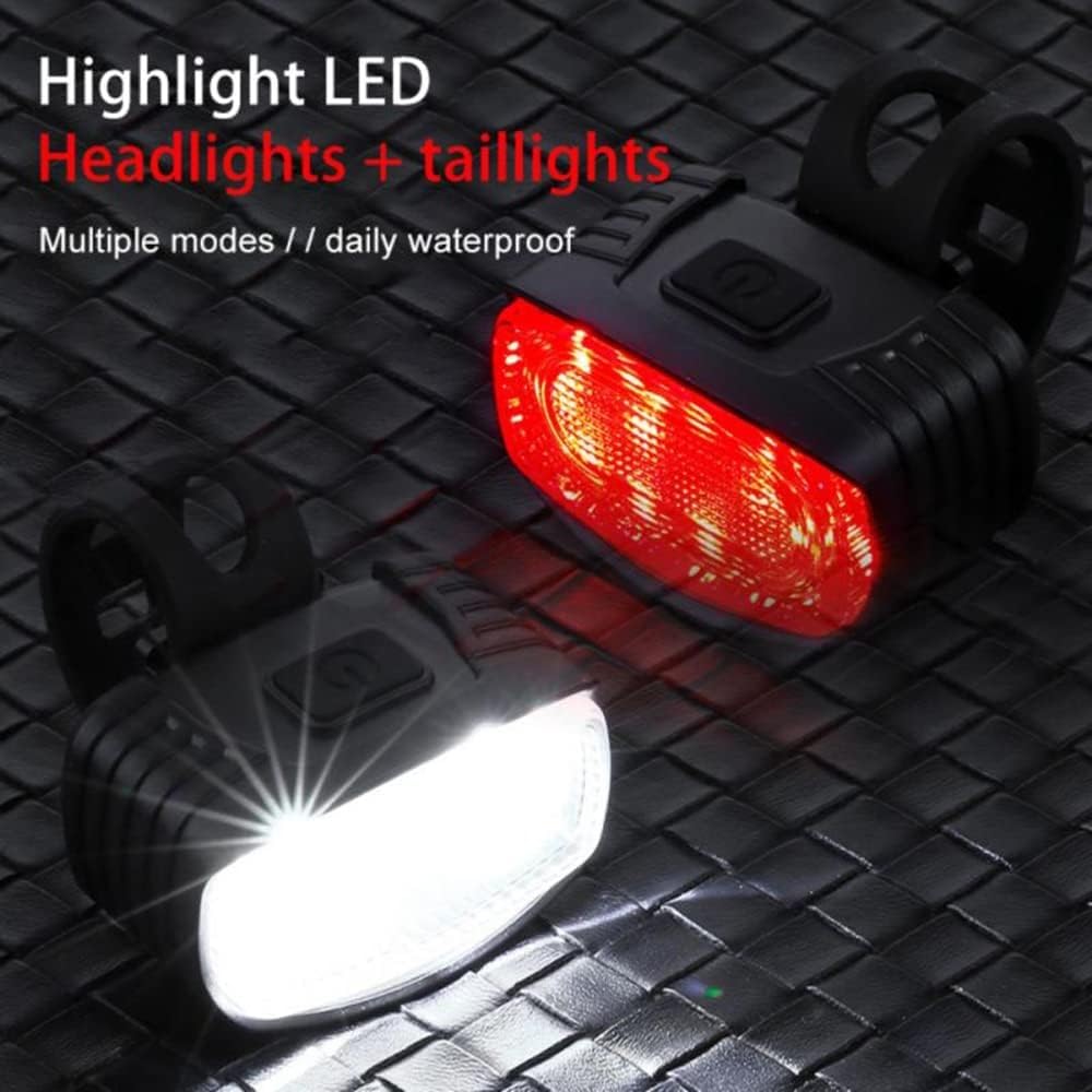 Luce Posteriore for Bicicletta, Luce Posteriore ad Alta visibilità, Luce LED Intelligente, Luce for Bicicletta con rilevamento Automatico, Luce Posteriore a Ricarica Impermeabile, Luce LED