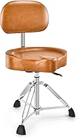 Vista 8 de Set de trono para batería de Donner, taburetes acolchados con altura ajustable, incluye baquetas 5A, múltiples versiones, opción confiable