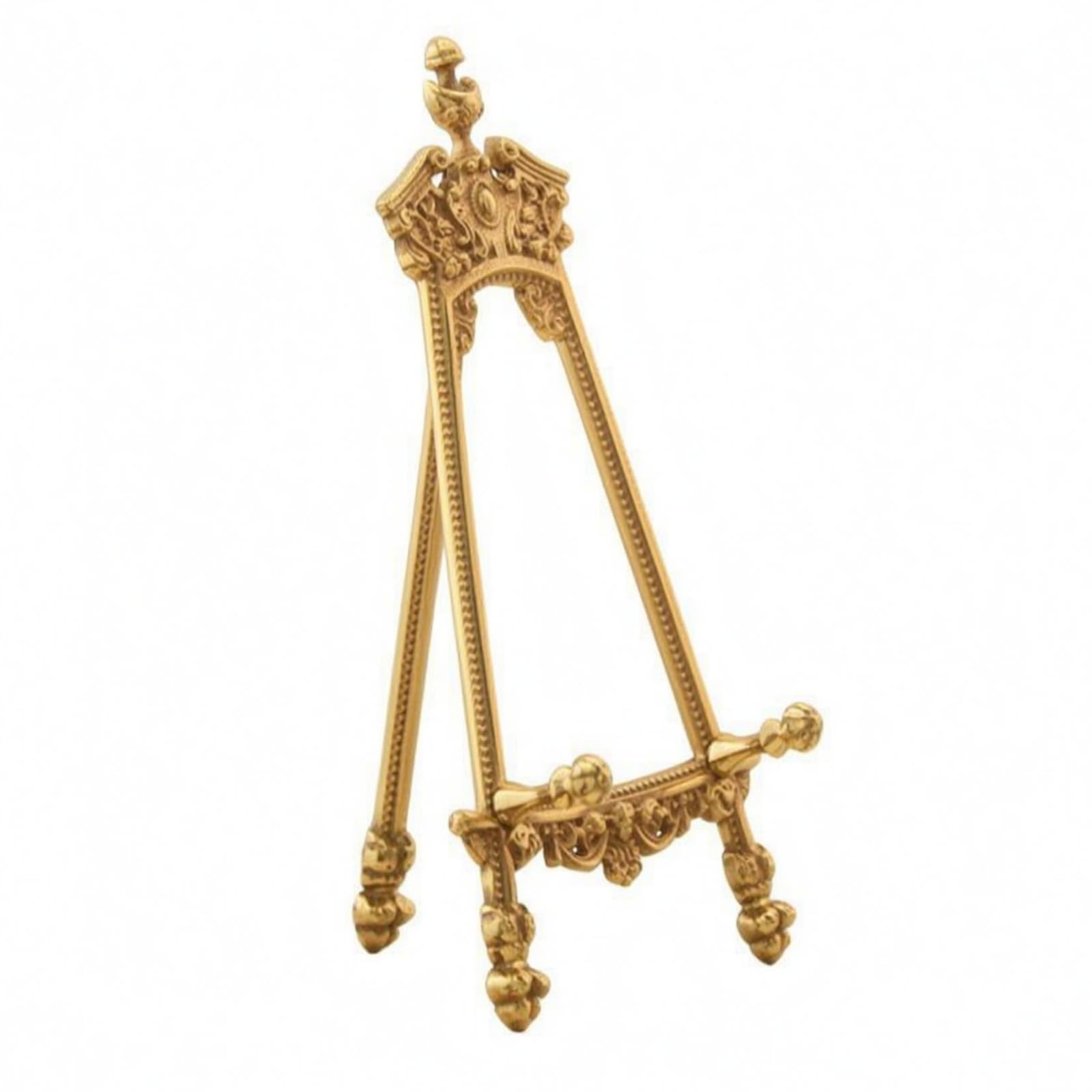 Easelartiger Tellerständer Kronenförmig Goldfarben Tellerständer Messingoptik Vintage Tellerhalter