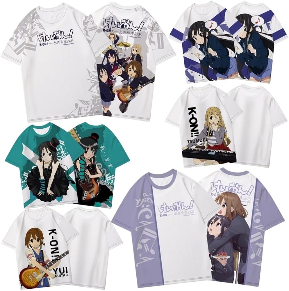 Amazon.co.jp: [百合] けいおん！Tシャツ 半袖 中野梓 平沢唯 応援