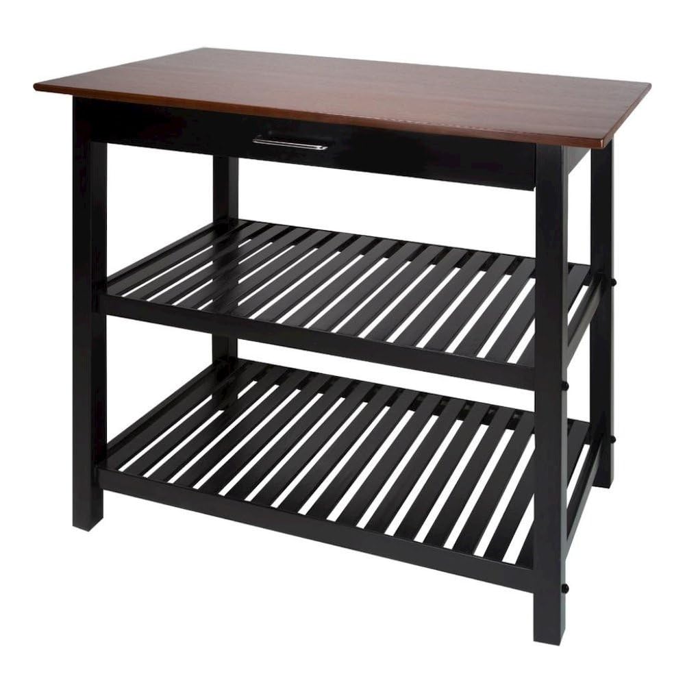 Furnifact Solid-Wood Kitchen Island