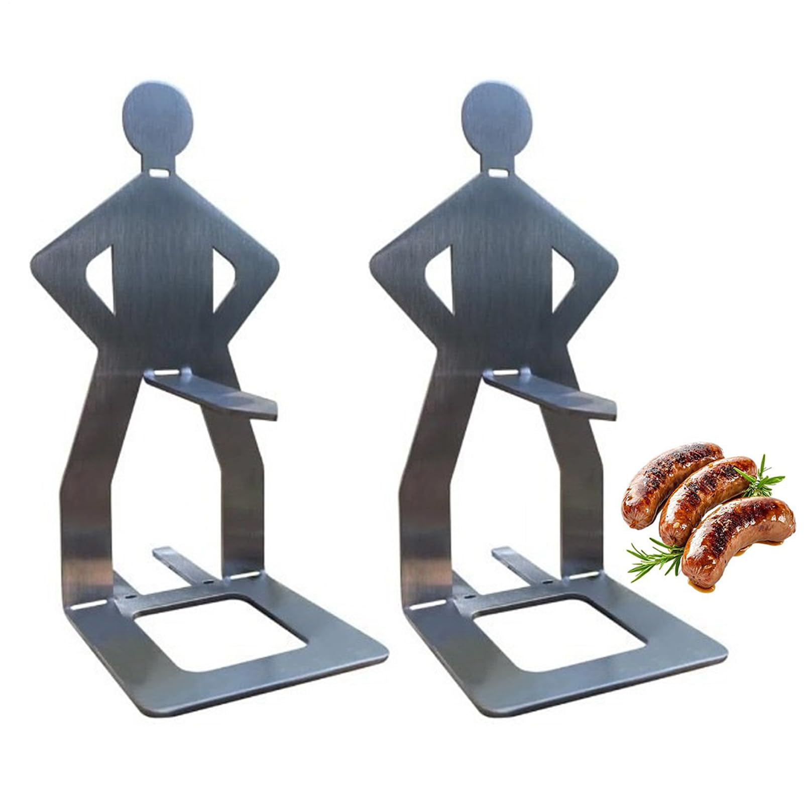 4 Parti/set Di Porta Salsiccia Per Barbecue Arrosto Portatile Per Hot Dog In Acciaio Inossidabile 4 Pezzi Rack Per Arrosto Per Hot Dog In Acciaio Inossidabile Ref 5469