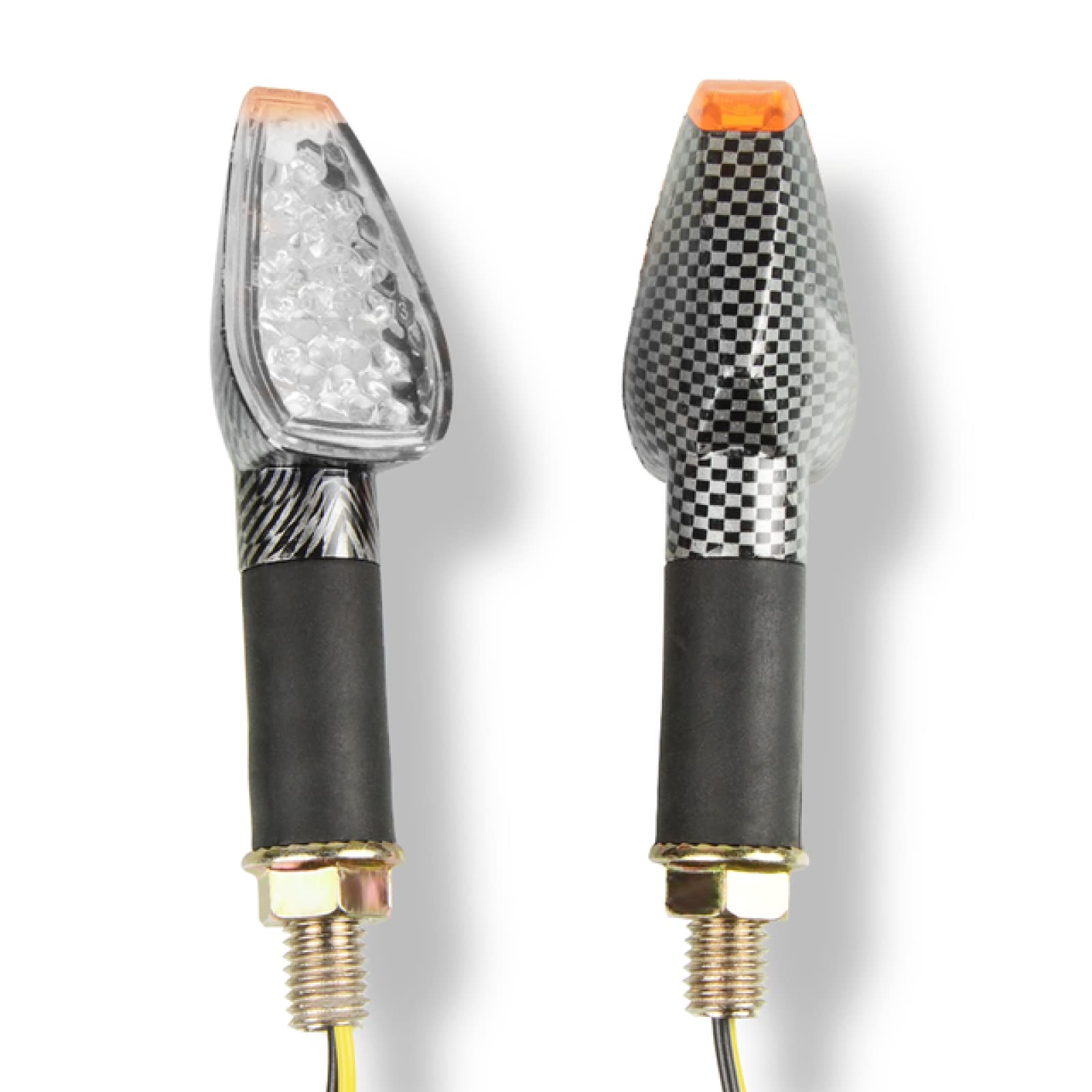 QOHFLD motorcycle indicators Motorcycle 12 LED Turn Signal Lights Blinker Front Rear Light Indicators,for Suzuki GSF 600 650 Bandit S GSF 1200 1250 Bandit