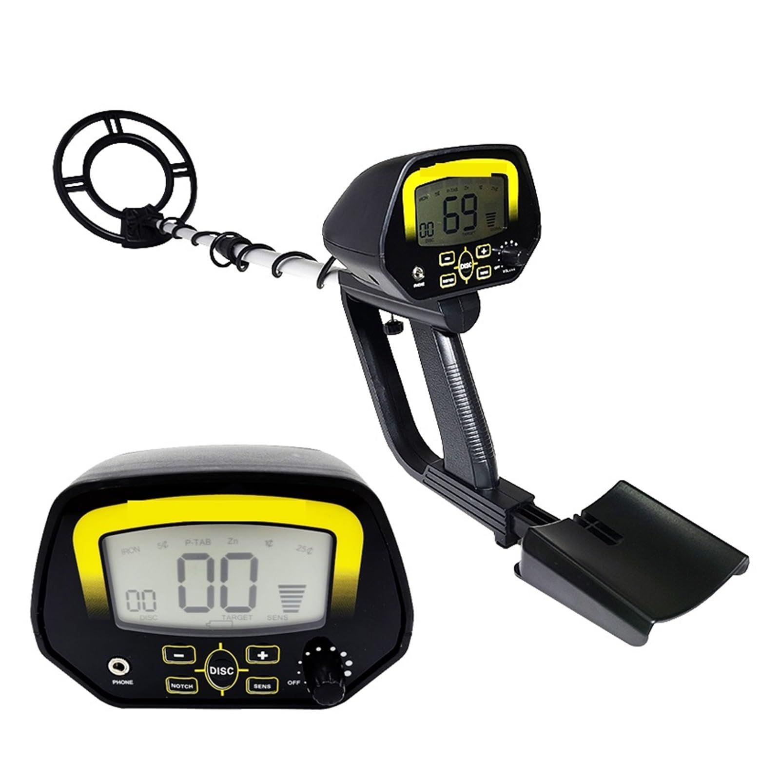 Metal Detector, Underground Metal Detector MD4060 Pinpointer Gold Detector Jewelry Treasure Hunter Detector Metal Finder