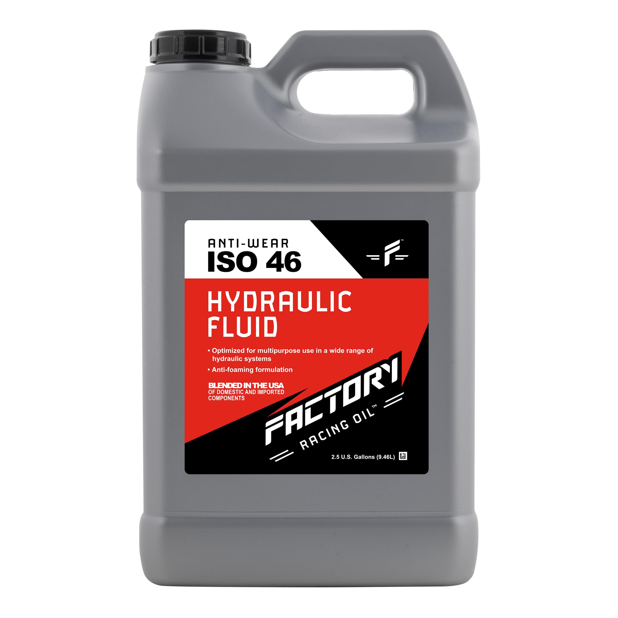 Factory Racing Oil Anti-Wear ISO 46 Hydraulic Fluid - 2.5 Gallons