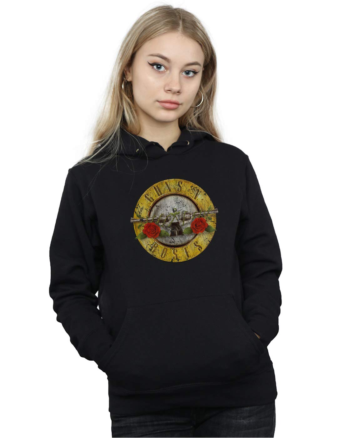 Guns N' Roses Women's Black Guns N Roses Bullet Logo Hoodie XX-Large