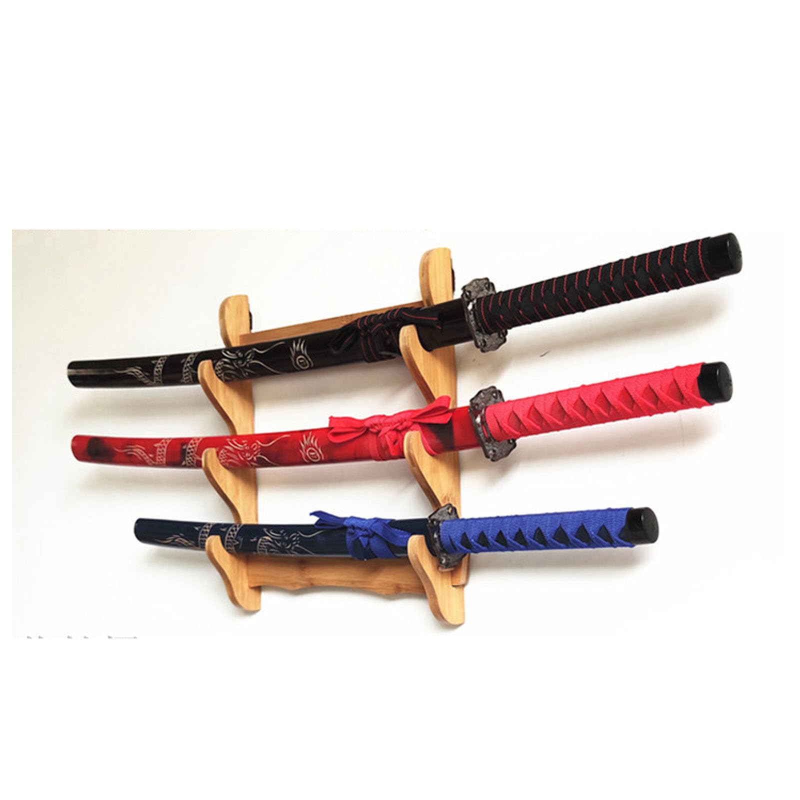 Support Mural Katana Support En Bois Pour Wakizashi U2694️ Boutique Épées Support Katana Mural - 3