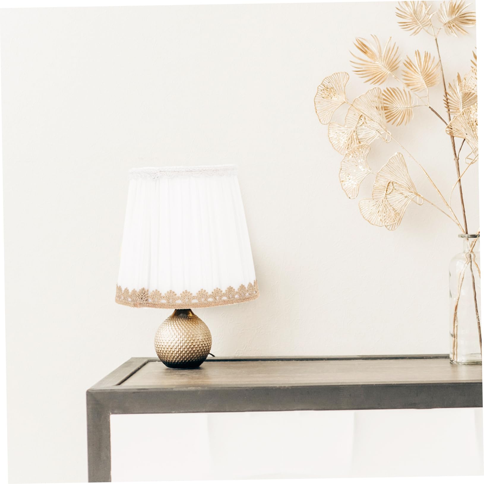 WOONEKY 1pc Fabric Lampshade Decorative Lamp Shade Shade Home Decoration Hanging Accessory Decorative Chimney Cloth Simple Protector - Image 2