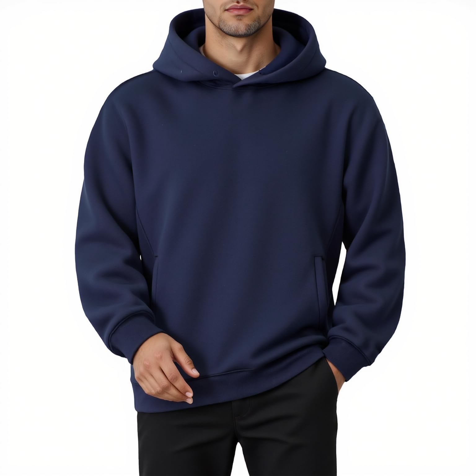 Mens Hoodies Pullover Comfort Colors Sweatshirt Fall Winter Workout Gym Outdoor Fashion Hoodie
