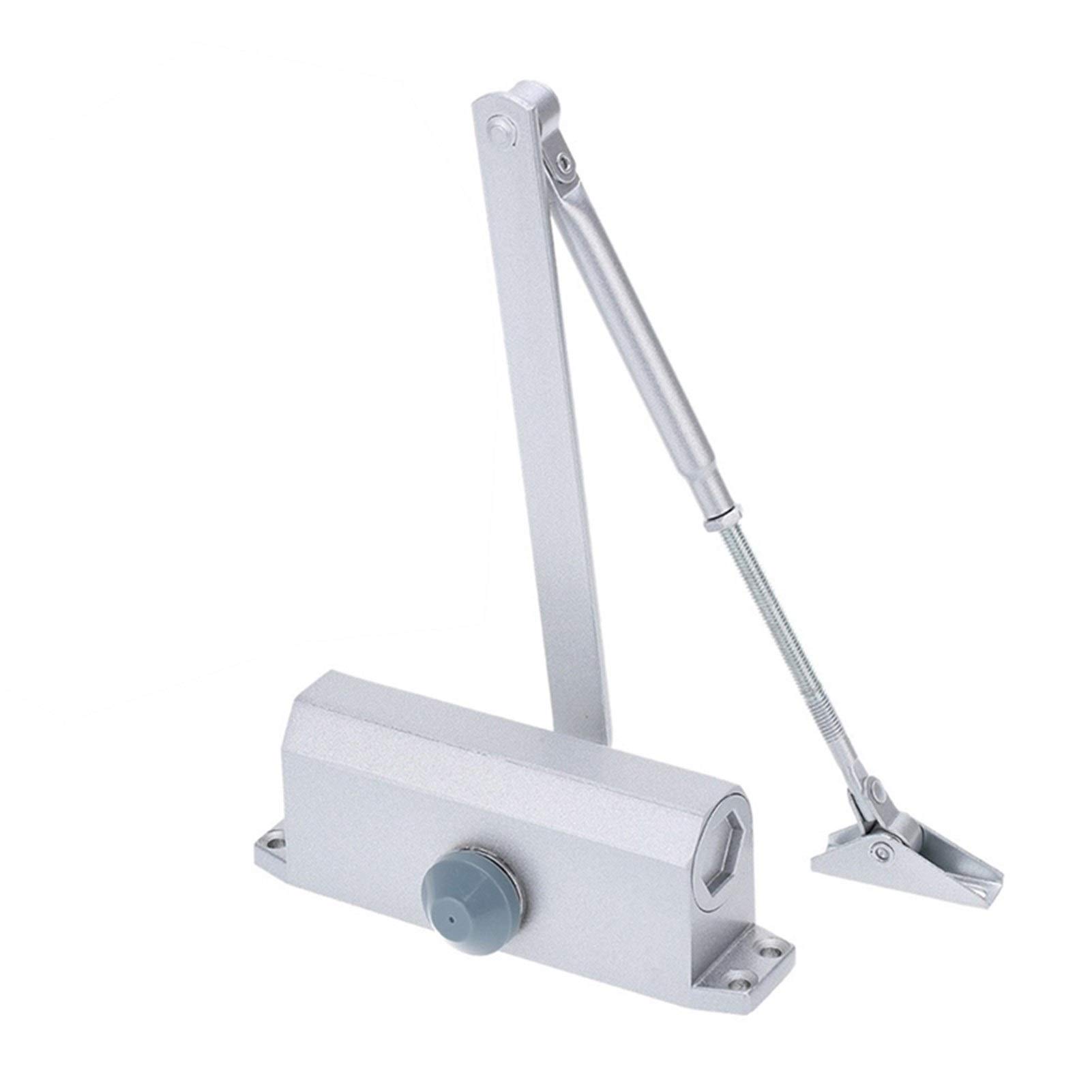Nvsfzgiyg One Color Door Automatic Closer Home Sliding Hydraulic Buffer Device，Door Closer,Door Closures Closers Security System Adjustable Closing/Latching Speed Aluminium For Left And Ri