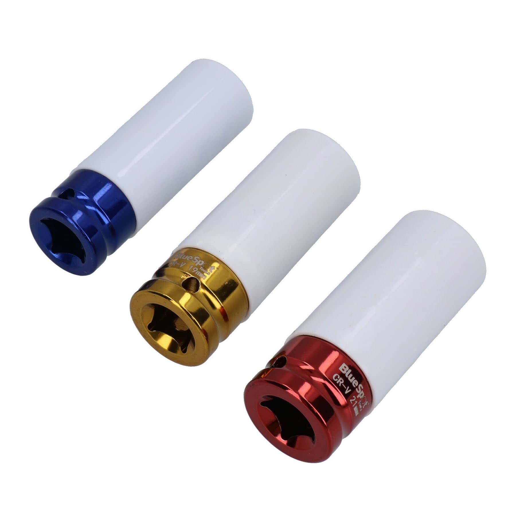 BlueSpot 1/2" Drive Breaker Bar 76,2 cm di lunghezza + 3 pz dadi in lega dadi metriche bussole 17 19 21