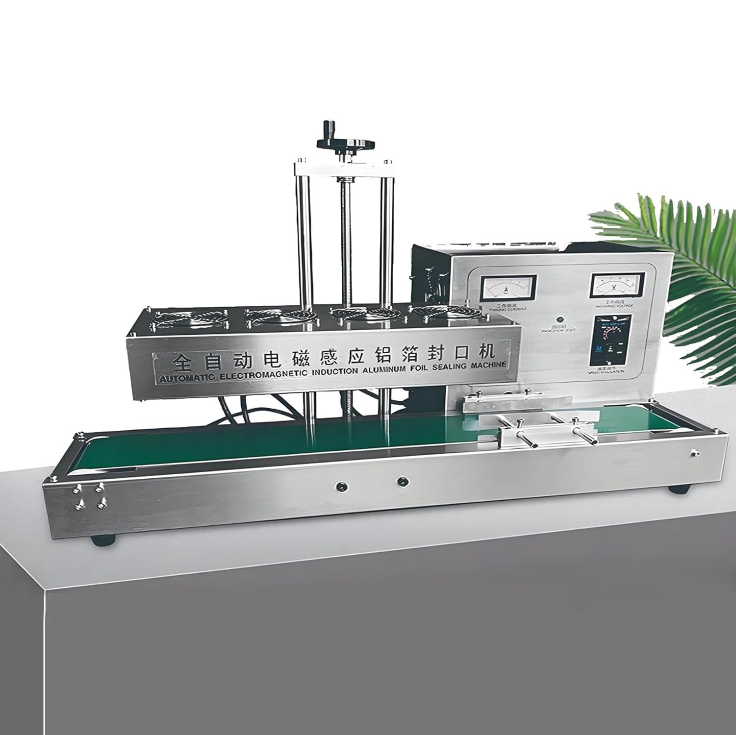 AYCDL Continuous Induction Sealing Machine for Bottles and Bags, Automatic Aluminum Foil Sealer with Electromagnetic Band Technology