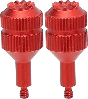 Controller Joysticks, 2PCS Joysticks Controller Aluminum Joysticks Compatível com DJI V2 Protector Remote Controller Rocker(vermelho)