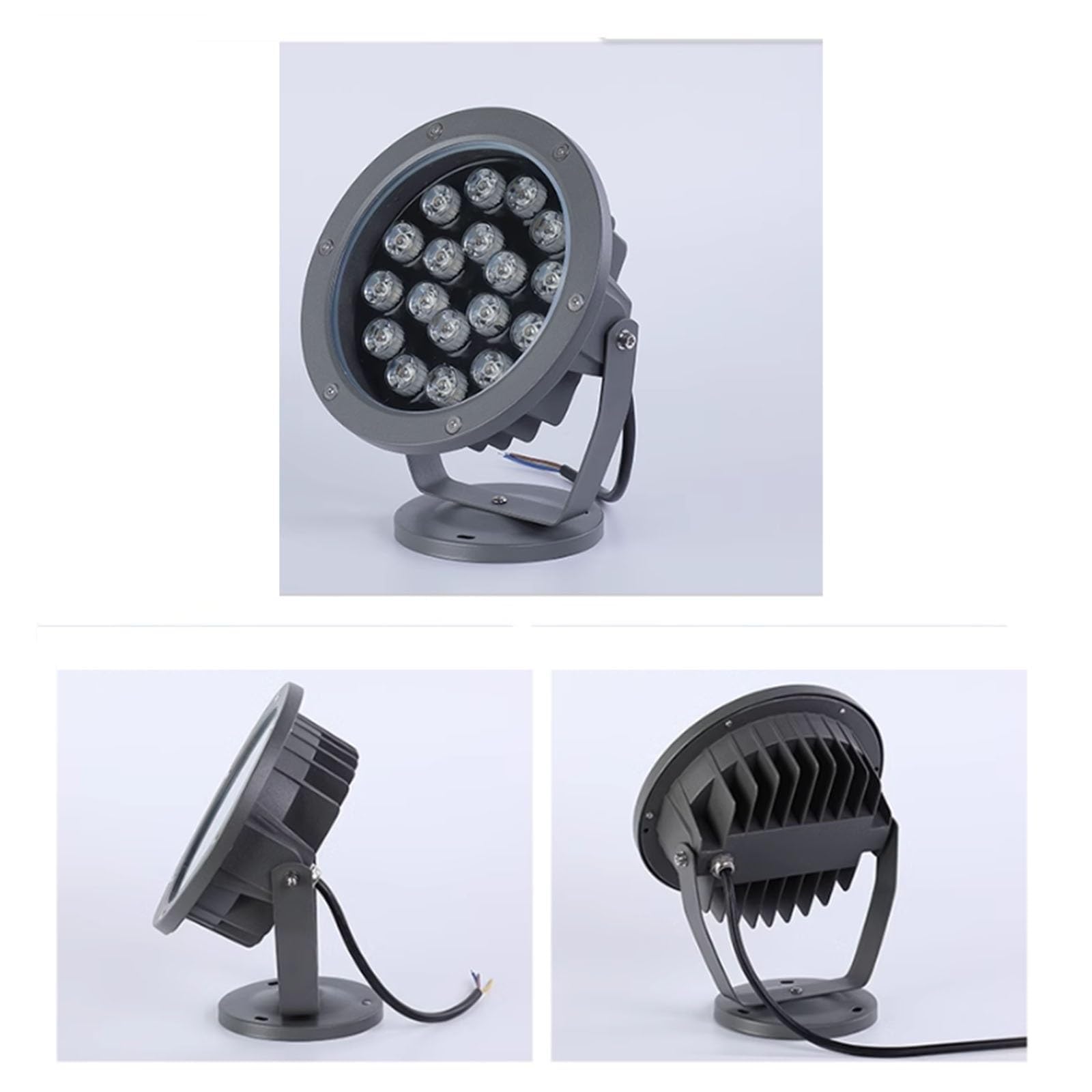 Światło krajobrazowe - Obrotowy Reflektor, Zewnętrzny projektor do drzew Wodoodporny IP65, Oświetlenie Drzewa 220 V, Reflektor Do Trawy Zewnętrzne Lampy Ogrodowe Krajobraz(Rgb, B-48W)