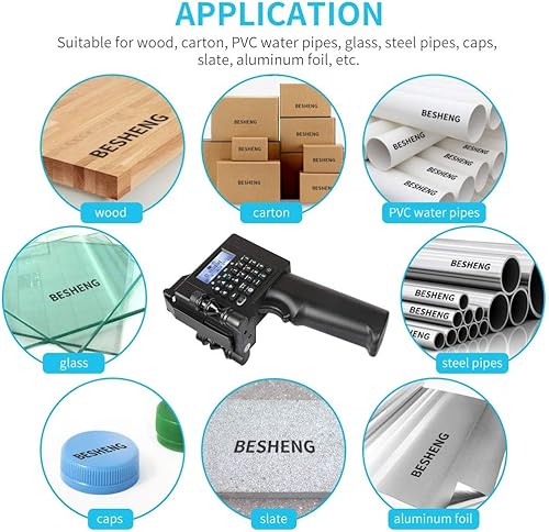 Miniatura 4 de PT2000SE Impresora de inyección de tinta portátil con cartucho de tinta de secado rápido, impresora de código de inyección de tinta portátil para